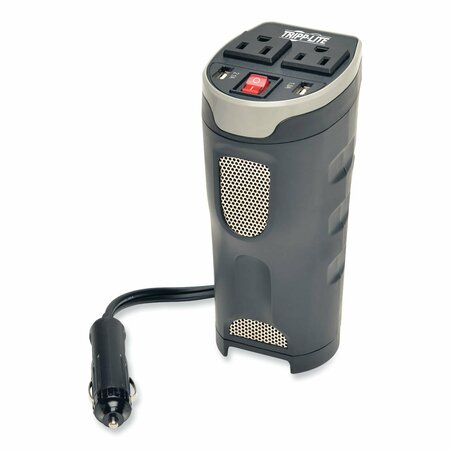 TRIPP LITE PowerVerter UltraCompact Car Inverter, 200 W, Two AC OutletsTwo USB Ports PV200CUSB